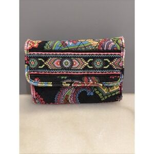 Vtg Vera Bradley Quilted Euro Wallet  Retired 2009 'Pattern Symphony in Hue"